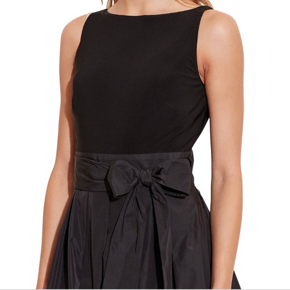 Lauren Ralph Lauren Taffeta Fit & Flare Dress - Picture 3 of 6